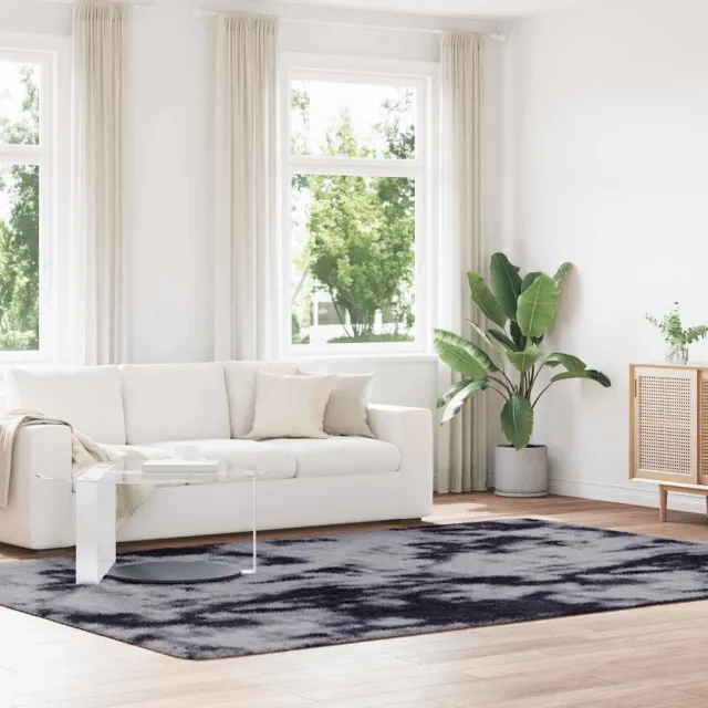 vidaXL Hoogpolig vloerkleed NAVARRA 240x340 cm polyester donkergrijs grijs, foto 2