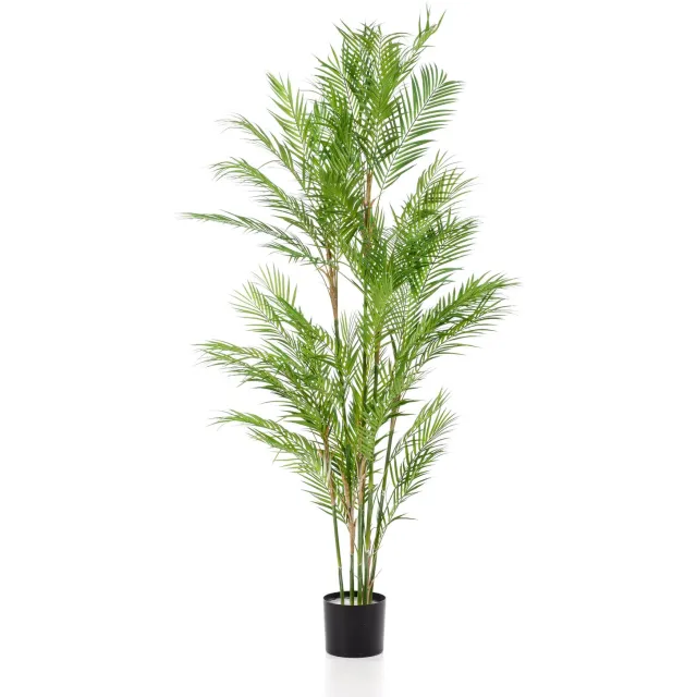 Emerald Kunstplant Chamaedorea Palm 180cm - Kunstplant voor binnen Groen