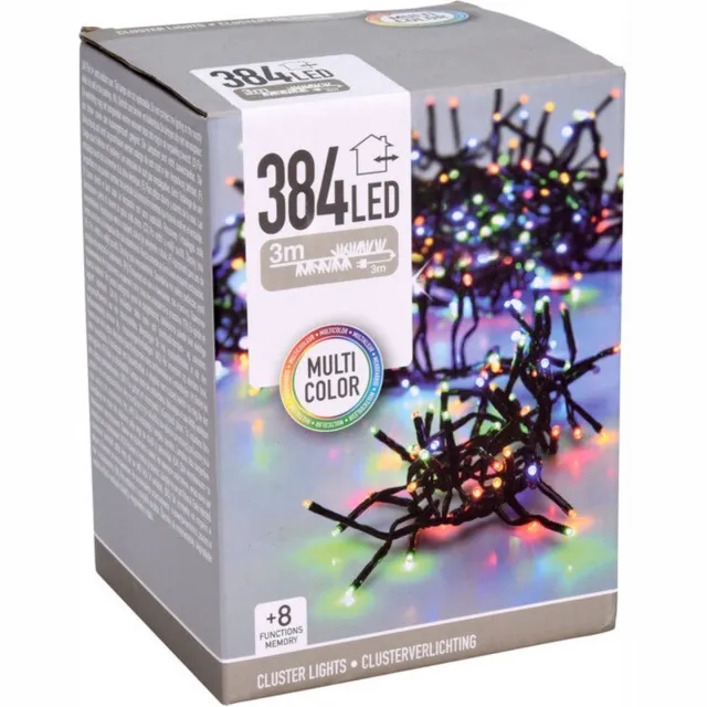 Home & Styling Clusterverlichting - 384 LED - 2.8m - multicolor
