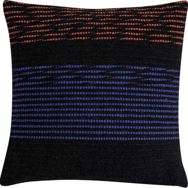Hoyz New Woven Stripes T Bruin Kussen | 45 X 45 | Sierkussen Voor Woonkamer Of Slaapkamer