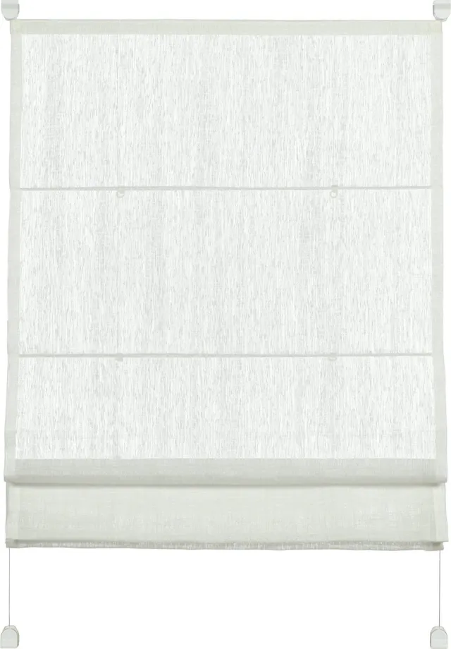 Gardinia 100 x 140 cm EasyFix transparante Romeinse kap, Wit