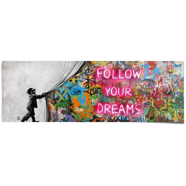 REINDERS Poster Surprise Wall - 53 x 158 - Papier - REINDERS