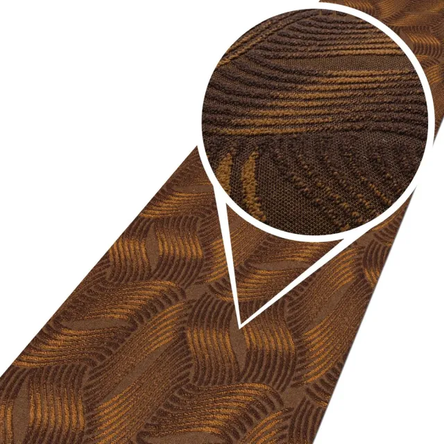 ANRO Tapijtloper Julianna Bruin 300x50cm – Velours Gangloper Antislip Keukenloper Hal Op Maat