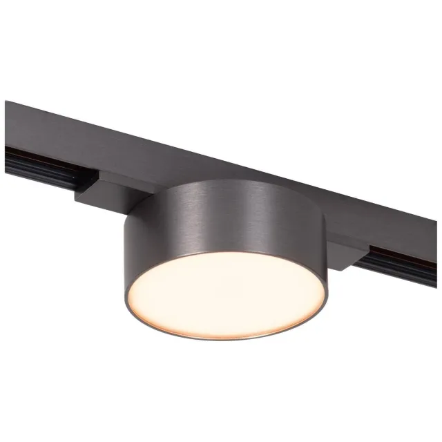 Lucide aluminium dimbare LED railverlichting - zwart/chroom