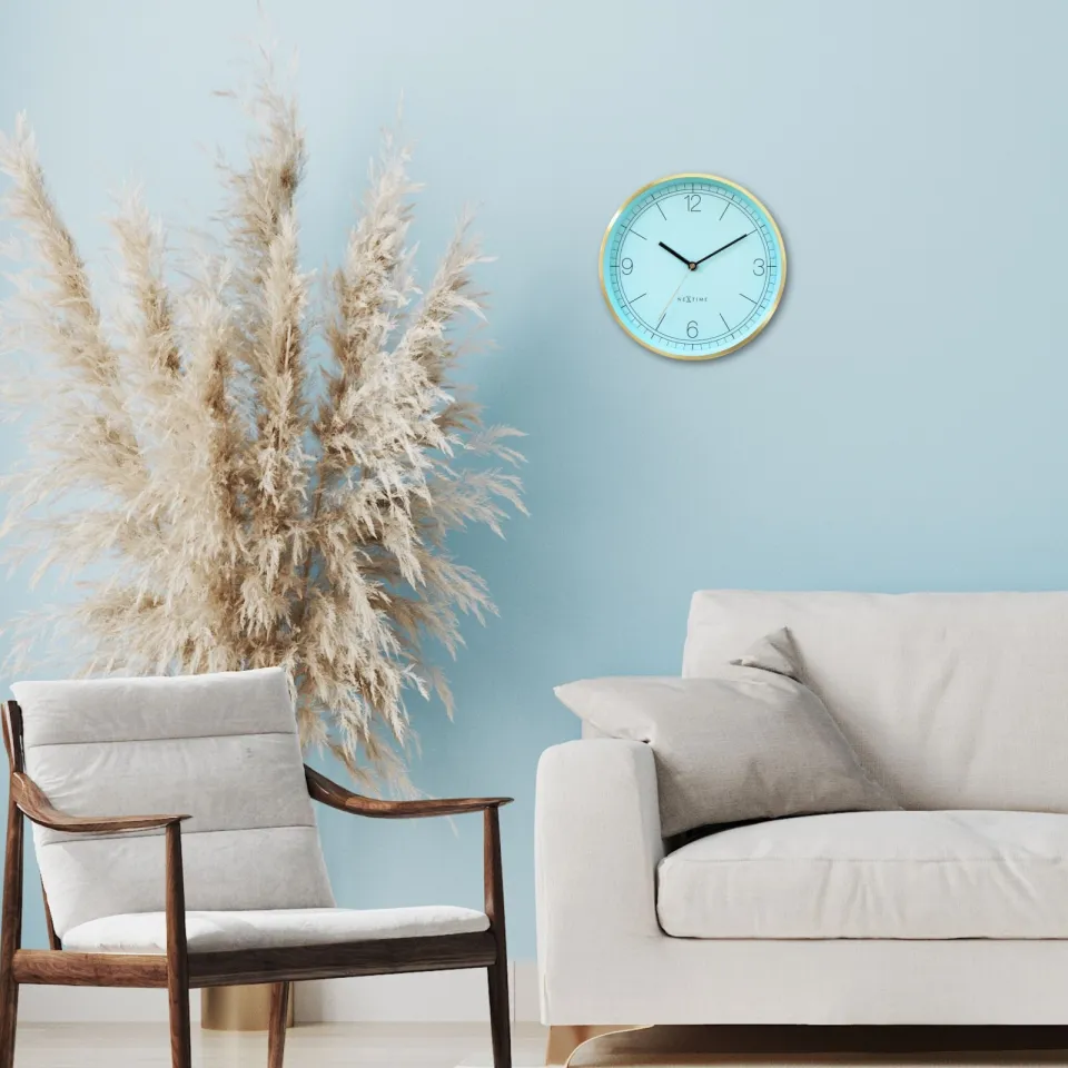 NeXtime Clocks NeXtime Bolero wandklok 25 cm in 4 kleuren - Turquoise, foto 3