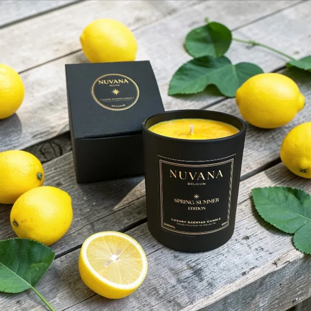 Nuvana Geurkaars Citronella 200ml Zwart