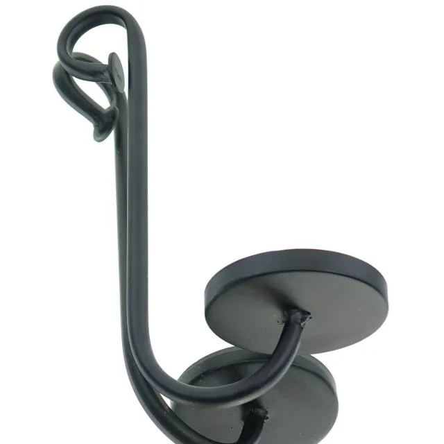 posiwio opsteekkaarsenhouder zwart Ø 8,5 cm 25 cm - metaal