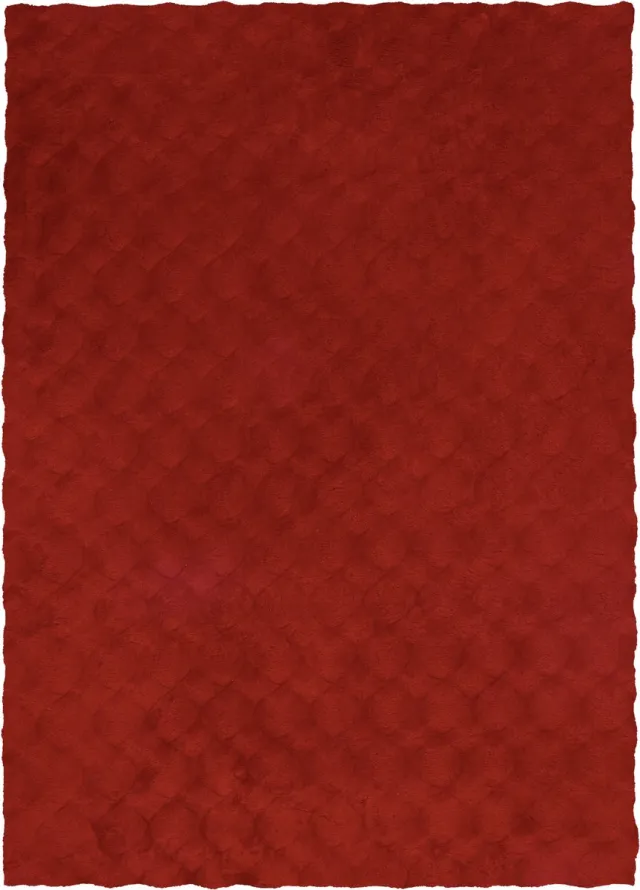 Meghan Lalee Vloerkleed Diamond Cut 800 rood – 120 x 170 cm – 100% polyester, machinegeweven