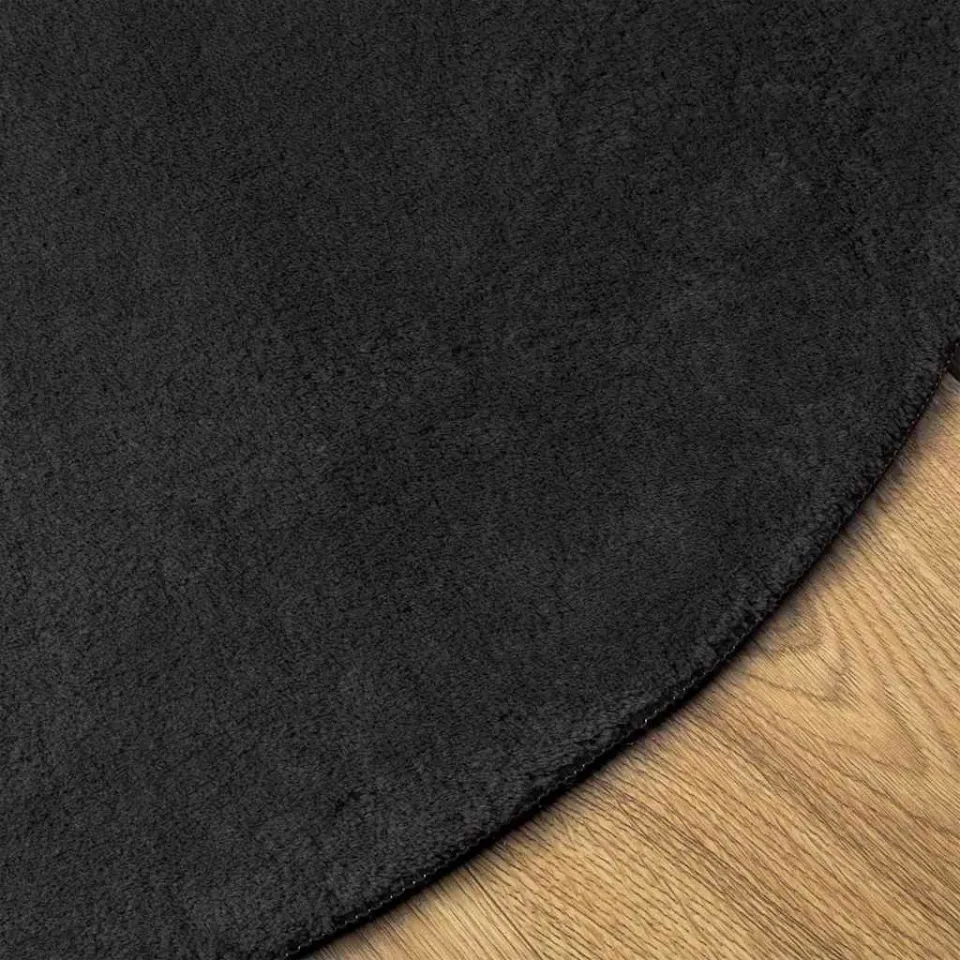 vidaXL Tapijt HUARTE Zwart 160 x 230 cm 100% Polyester, foto 4