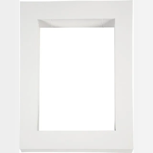 Creotime Passepartout lijsten, afm 28,5x37 cm, wit, A4, 100 stuks