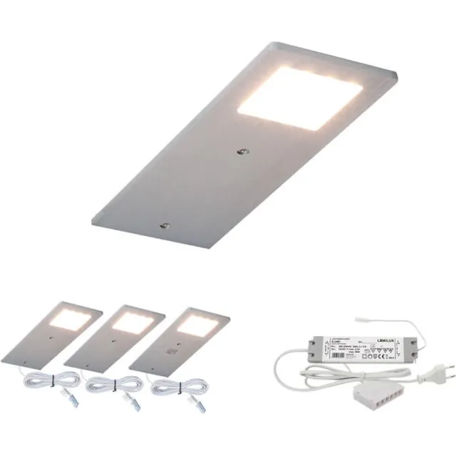 AVA Dimbare Onderbouw LED-verlichting: De Ava Set 3 zilver