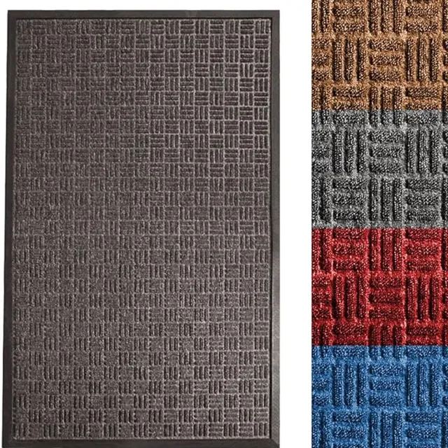 Floordirekt Deurmat - Ocean - Scrubber-Structuur - Antraciet - 60 x 90 cm
