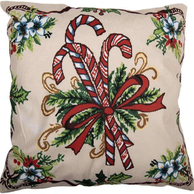 Clayre & Eef Kussenhoes 45x45 cm Beige Polyester