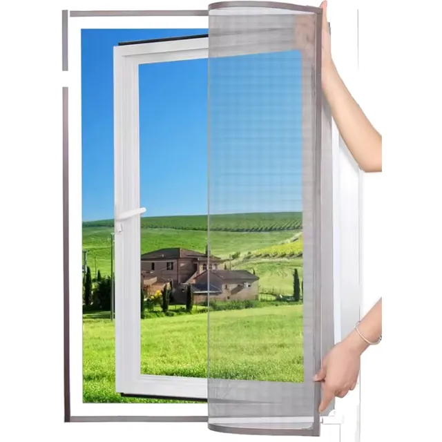 JEAS Horrengaas - 130x150cm - Raamhor - Insect screen - Gaas Zwart
