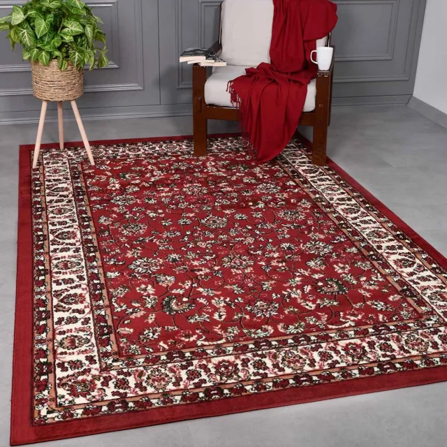 flycarpets Klassiek Rood Vloerkleed Skazar - Oosters motief - Perzisch Tapijt - 280x380 cm
