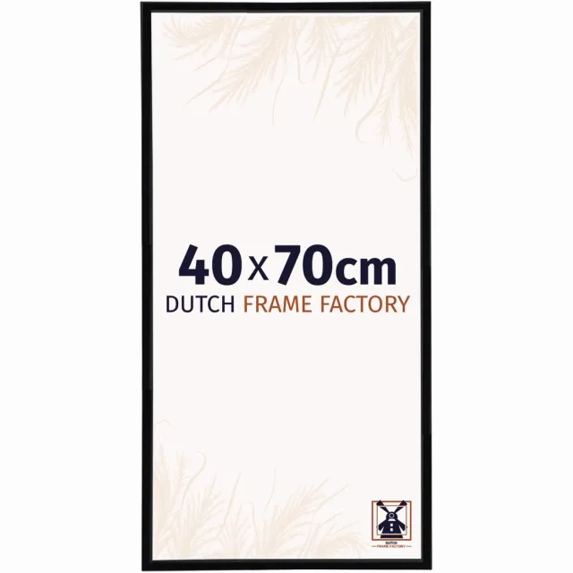 Dutch Frame Factory Fotolijst 40x70 cm - Kunststof - Zwart Hoogglans - Angers