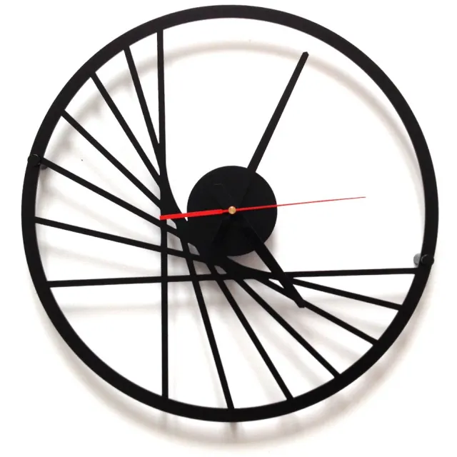 Decorizzly® Decorizzly Geomic Serie - Wandklok - 40 cm - Zwart - Quartz Mechanisme