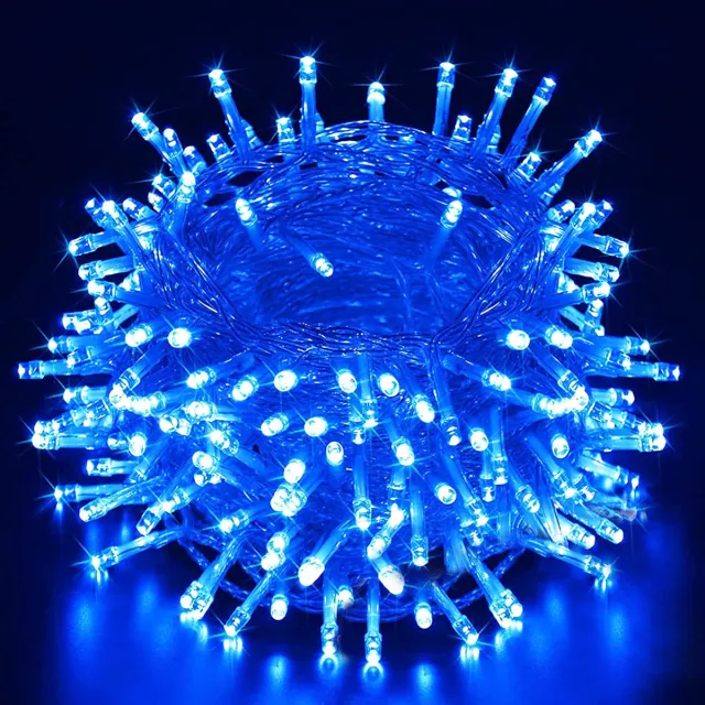 Rosnek 100M 800LED Blauw LED Lichtsnoer - Kerstverlichting met Timer & Geheugenfunctie - 8 Verlichtingsmodi, IP44 - Voor Tuin, Feesten en Buiten