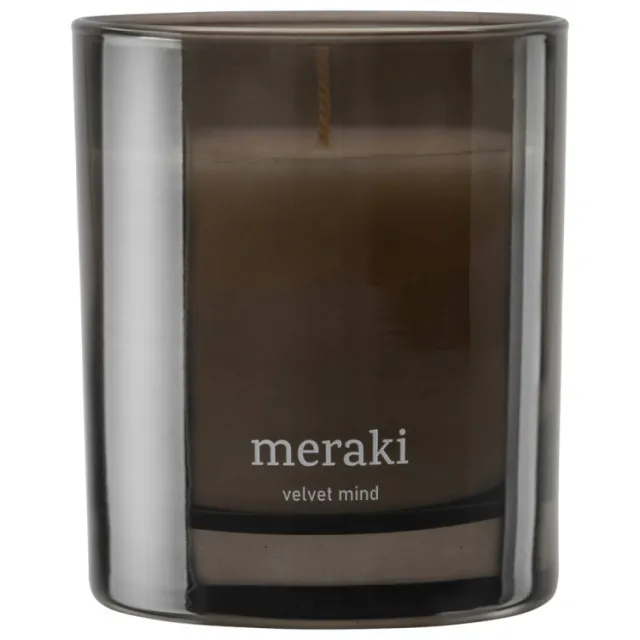 Meraki Velvet Mind geurkaars 200 g Grijs