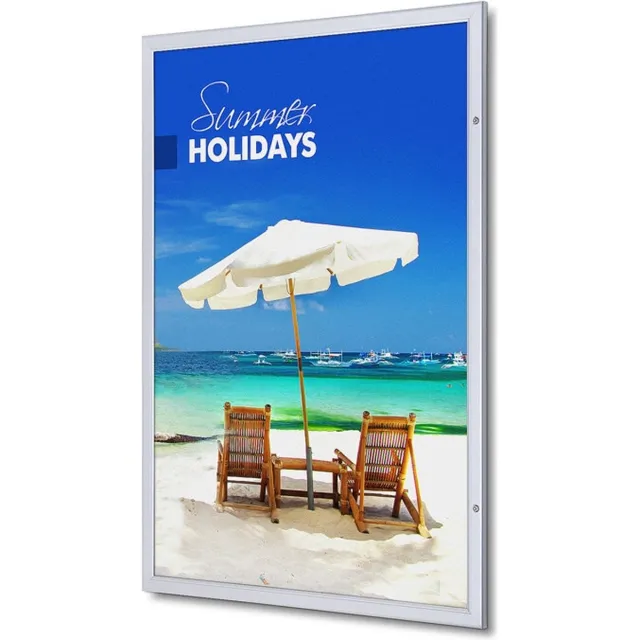 Syna Vergrendelbare Poster Case Economy A0 - Syna SCPA0 Zilver