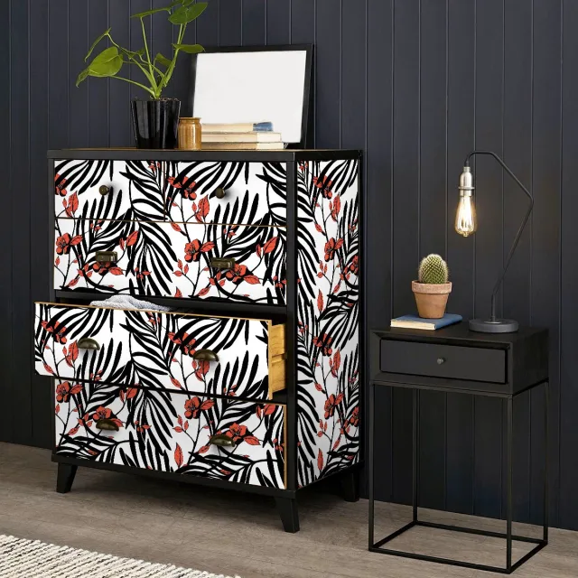Ambiance Sticker Kobea tropische meubelsticker, 40 x 60 cm Multi color