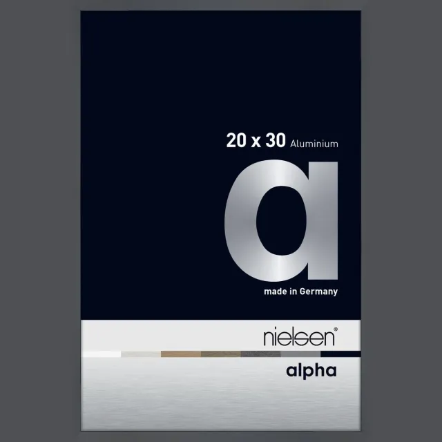 Nielsen Alpha Aluminium Fotolijst Glossy Dark Grey 20x30cm