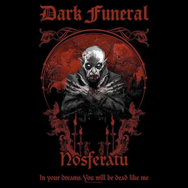 Rock Off Dark Funeral - Nosferatu Textiel Poster - Zwart