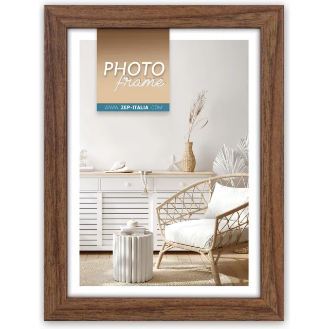 Zep Houten Fotolijst Vivan 8 Donkerbruin voor foto formaat 10x15 - V33468