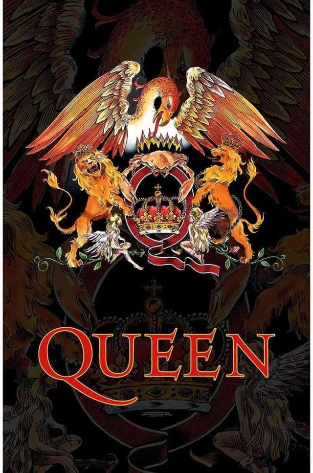 Razamataz Rock Off Poster - Queen Textiel Crest - 106 X 70 Cm - Multicolor Multicolours