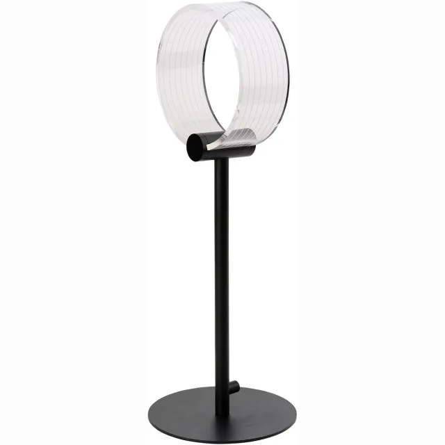 Osram Decor Circle Tafel LED Tafellamp, Zwart Acryl, 160mm, 8,3W, 480lm, CCT 3000-6500K, CLICKCCT