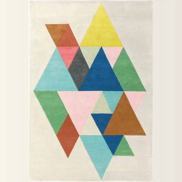 Eazy Living Easy Living - Reef-Triangle-multi Vloerkleed - 200x290 - Rechthoek - Laagpolig Tapijt - Modern - Meerkleurig