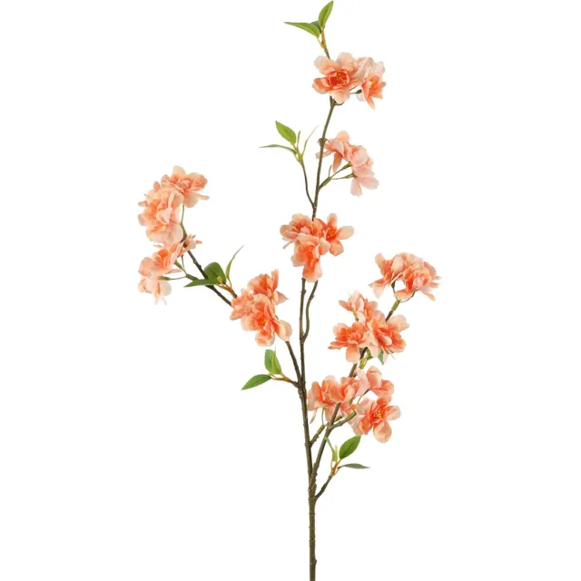 Viv! Home Luxuries Kersenbloesem - zijden bloem - Perzik - 92cm Oranje