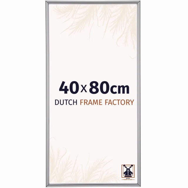 Dutch Frame Factory Fotolijst 40x80 cm - Kunststof - Zilver Hoogglans - Angers