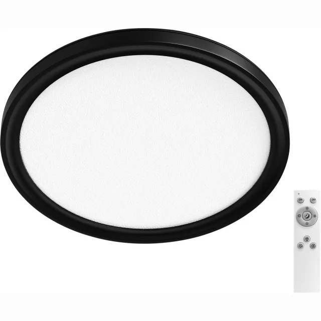 Osram ORBIS Easyfix plafondlamp Black, 3000 K / 4000 K / 6000 K, warmwit, 950 lm, 14 W, diameter 22 cm Zwart