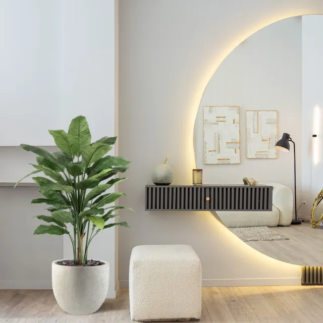 maxifleur Kunstplanten Spathiphyllum Kunstplant Deluxe 130cm Groen