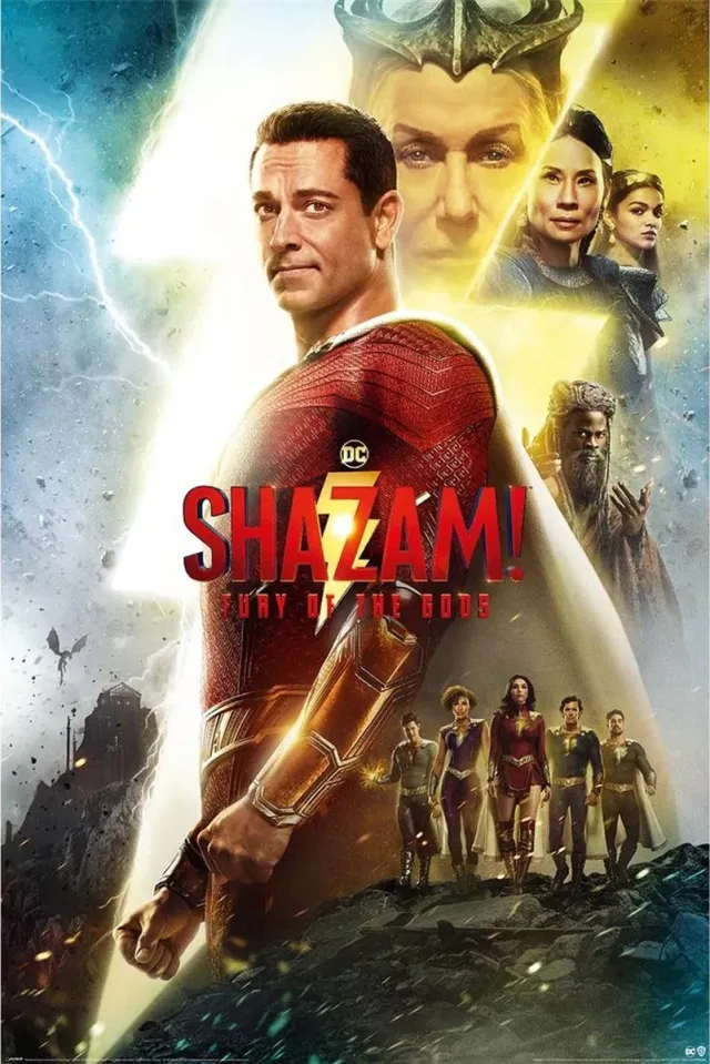 DC Comics Shazam Fury Of The Gods Poster 61x91.5cm Multi color