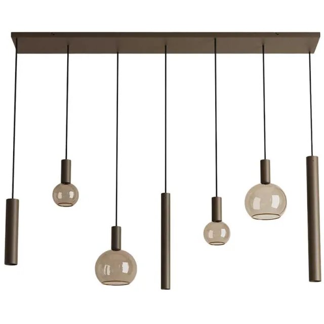 ZTAHL Hanglamp Riva recht platinum