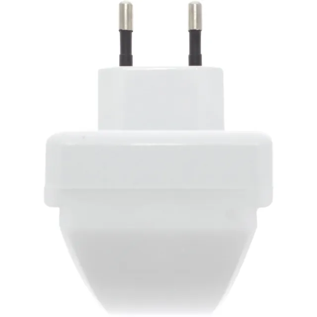 Q-link Oriëntatielamp met Schemerschakelaar - LED Nachtlamp met Sensor - 1W - Automatisch Inschakelen bij Duisternis - Lichtbron Inbegrepen - Kunststof - Wit - 110 x 85 x 45 mm