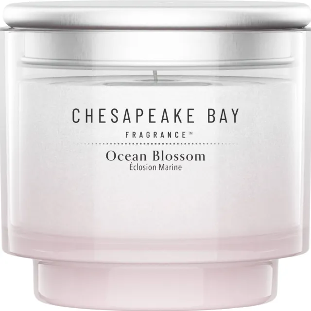 Chesapeake Bay Fragrance geurkaars - Ocean Blossom small roze