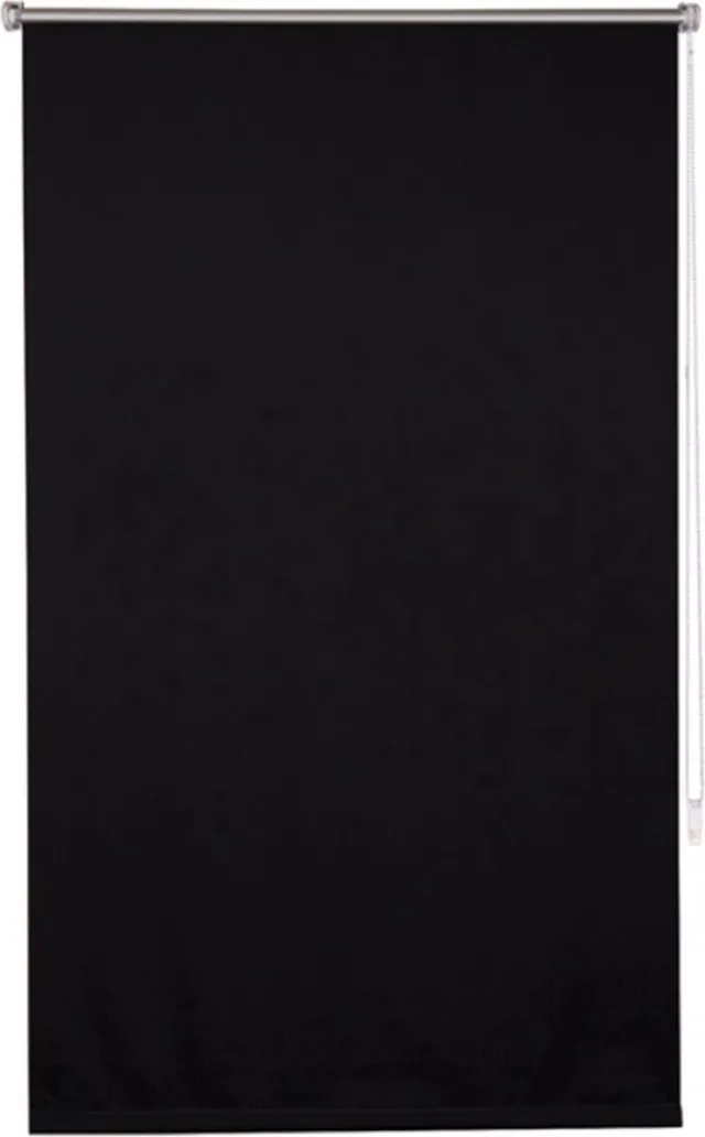 Saphly Gordijnenset 50x160cm Zwart - Luxe, Verduisterend en Isolerend en Montage met of zonder Boren - Voor Woonkamer, Slaapkamer en Privacy