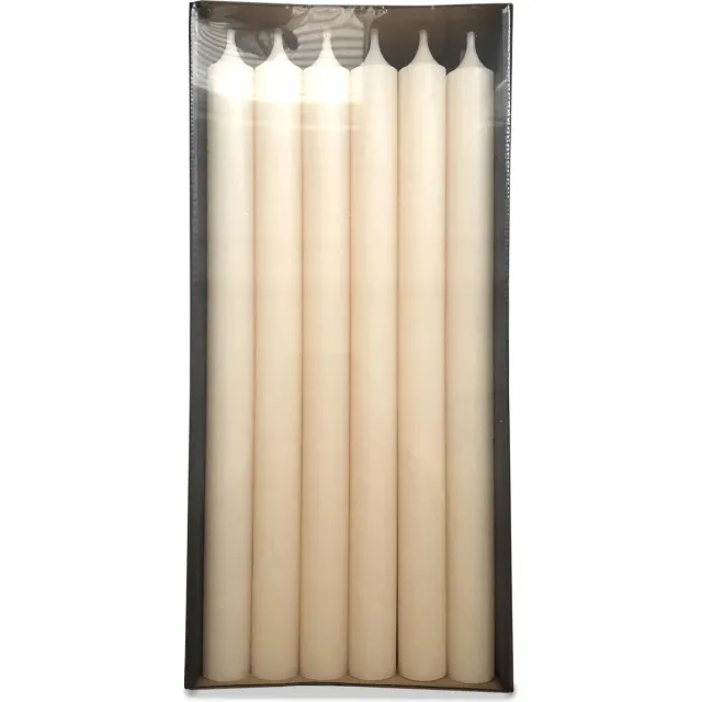 Branded by Dinerkaarsen - Kaarsen - Champagnekleur - 28 cm - 18 stuks