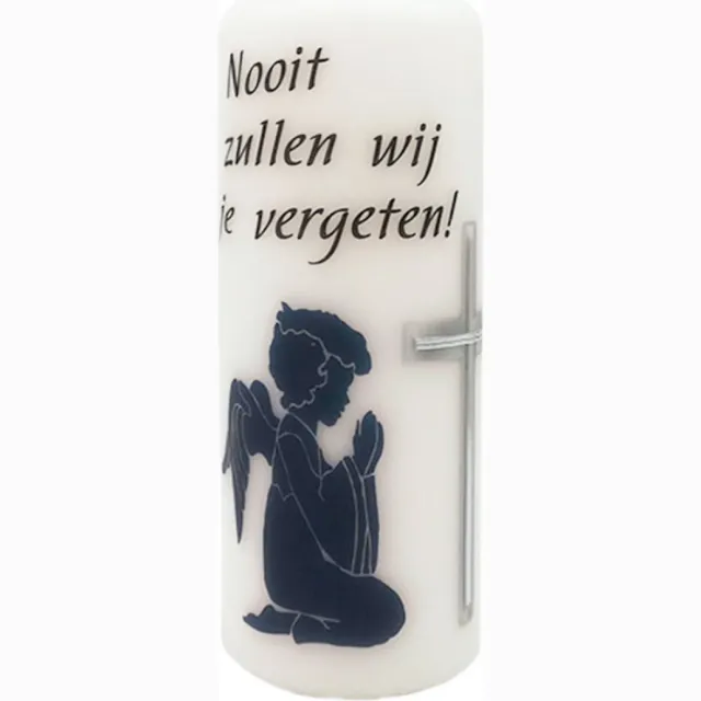 Van Licht Rouwkaars met Engel wit