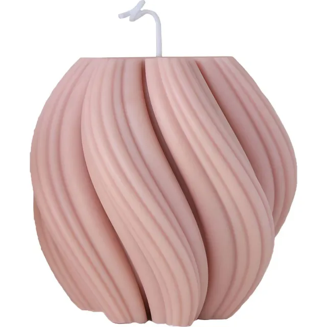 Sham's Art Kaars - Twirl Kaars - Vies Roze - Aromatherapie Kaars - Figuurkaars - Decoratie