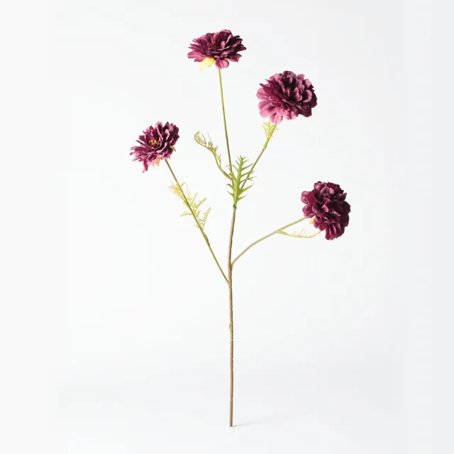 HEMA Kunstbloem zinnia 55cm donkerpaars (donkerpaars)
