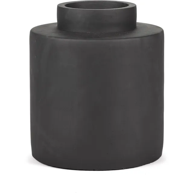 Serax Vaas - aardewerk - zwart - D23,5 x H27 cm