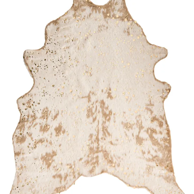 Beliani BOGONG - Kunstleer vloerkleed - Beige - 130 x 170 cm - Polyester