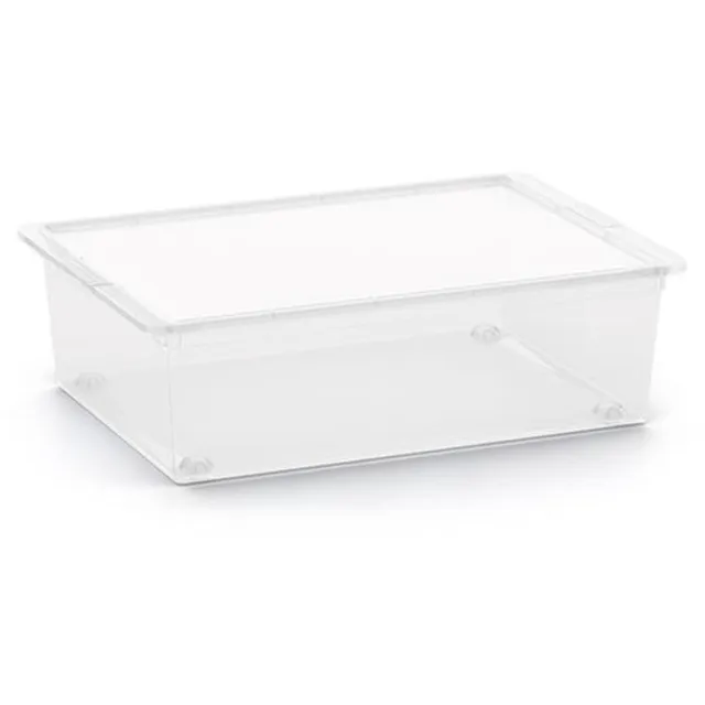 Kis C-Box Opbergbox – Met Deksel En Wielen - 27L - 55x38,5x16,5cm - Transparant
