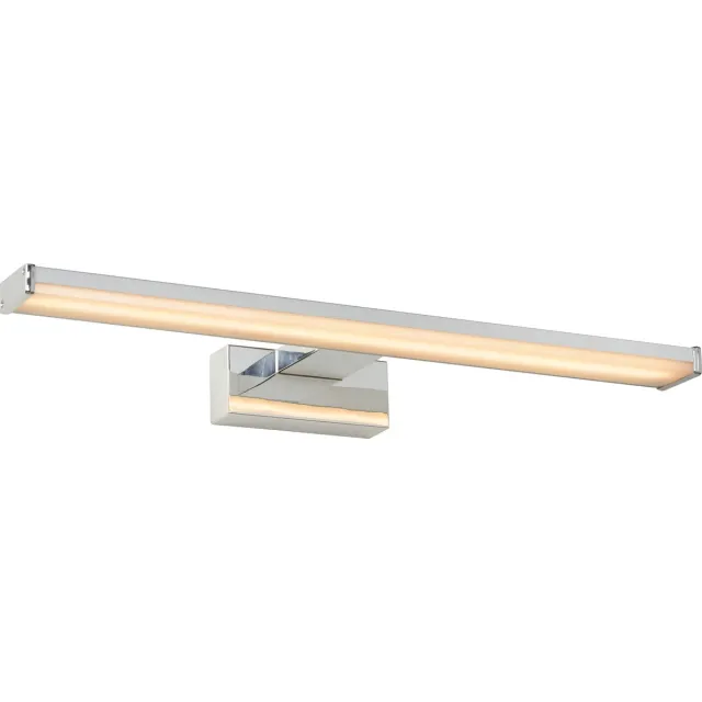Lucide ONNO - Spiegellamp Badkamer - LED - 1x11W 3000K - IP44 - Mat chroom