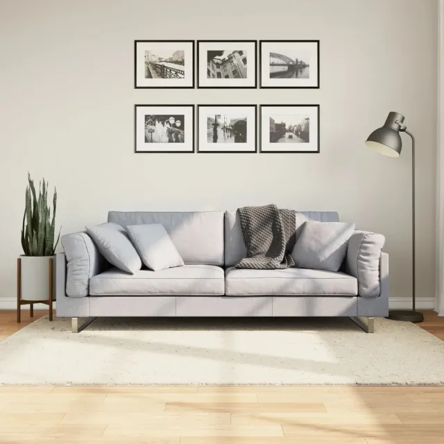 vidaXL Vloerkleed OVIEDO laagpolig 140x200 cm beige, foto 2