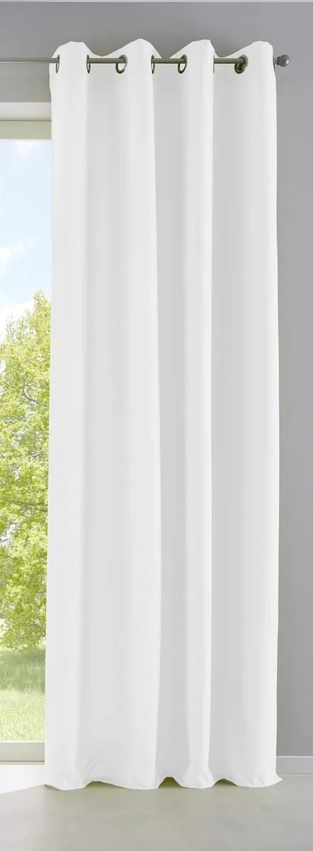 Unyqoos Wit lichtdoorlatend gordijn met oogjes voor optimale privacy en sfeer
